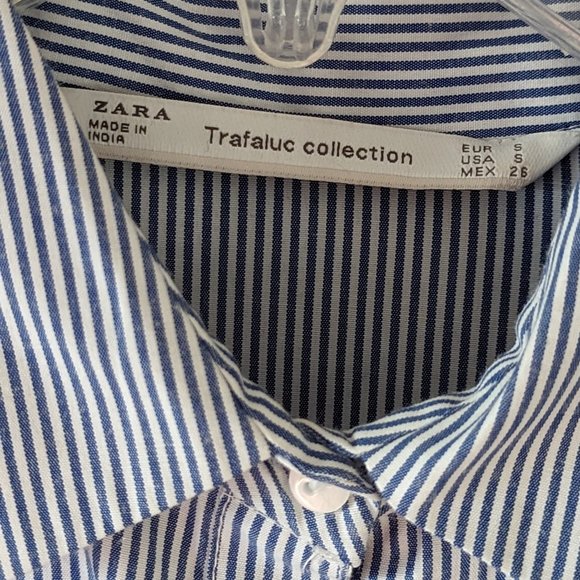 Zara Trafaluc Embroidered Blouse  Size Small - Picture 6 of 9